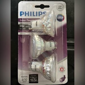 Philips LED Light Bulbs - White and Black Packaging